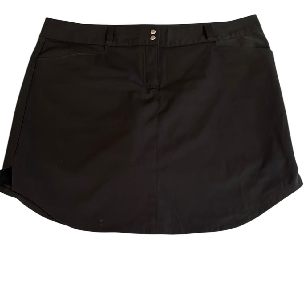 Adidas size 14 black climate control skort perfect for golf, tennis NWOT